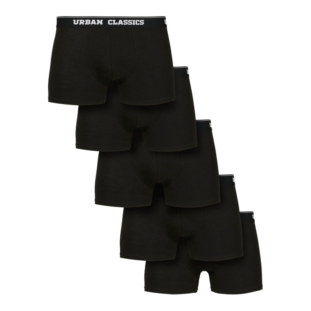 Urban Classics - Organic 5Pack Boxershorts set - Zwart